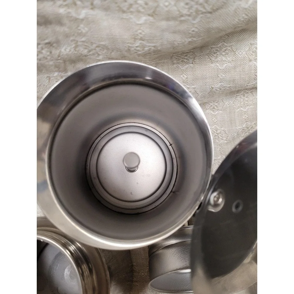 Vintage GB Guido Bergna 10 Cup Stovetop NEW Espresso Maker 18-10 Stainless Italy - Picture 3 of 7